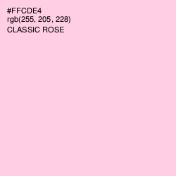 #FFCDE4 - Classic Rose Color Image
